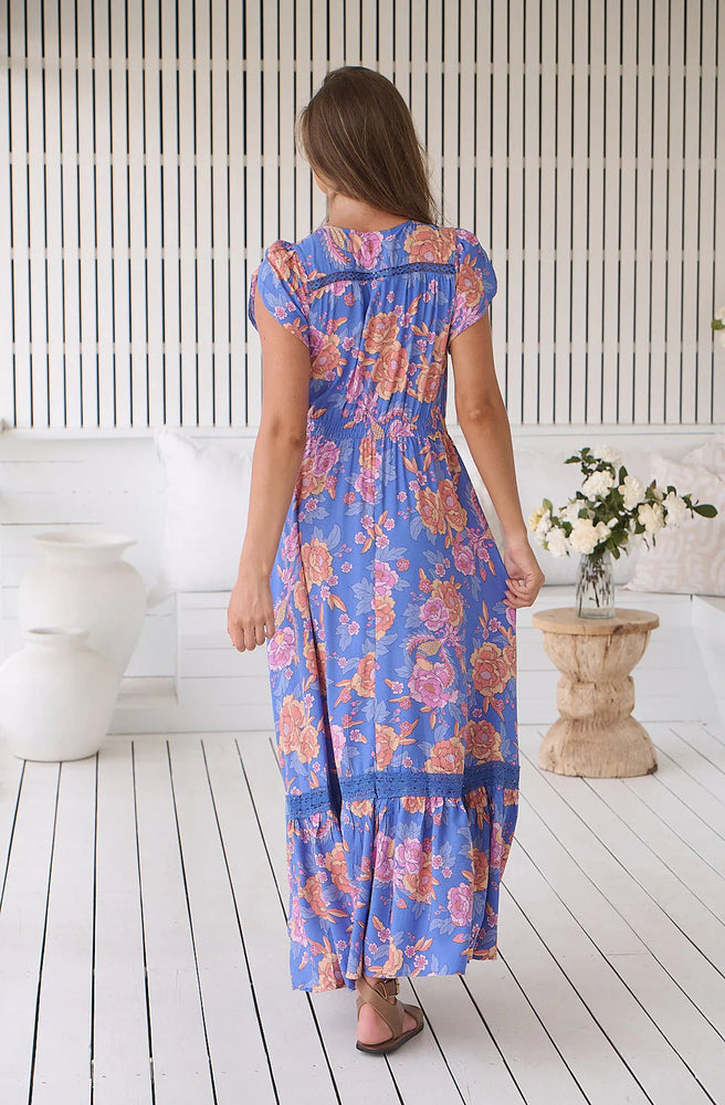Jaase Glastonbury Print Carmen Maxi