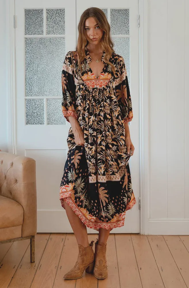 Jaase Jardin Boheme Midi Dress