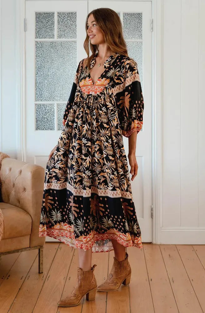 Jaase Jardin Boheme Midi Dress Side View