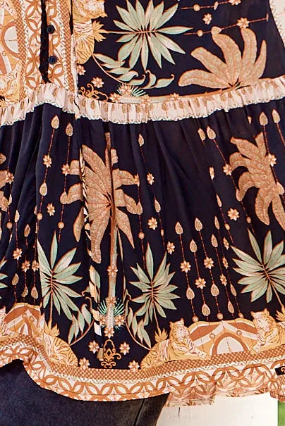 Jaase Jardin Boheme Midi Dress Close Up