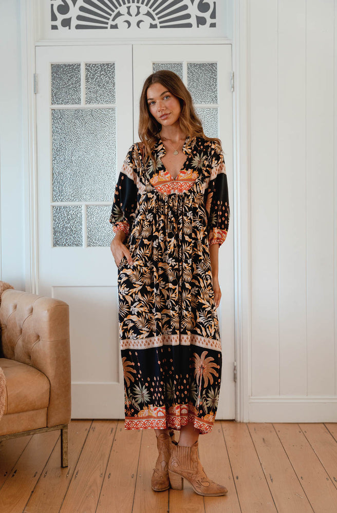 Jaase Jardin Boheme Midi Dress Front View