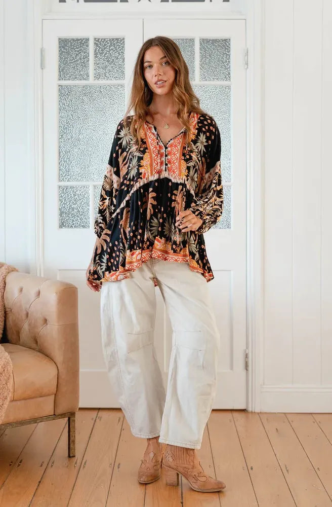 Jaase Jardin Chloe Top Front View with Pants