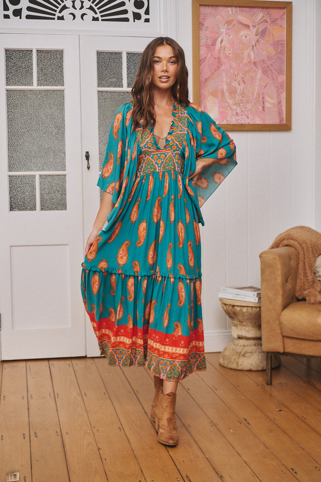 Jaase Melody Raya Maxi Dress Front View