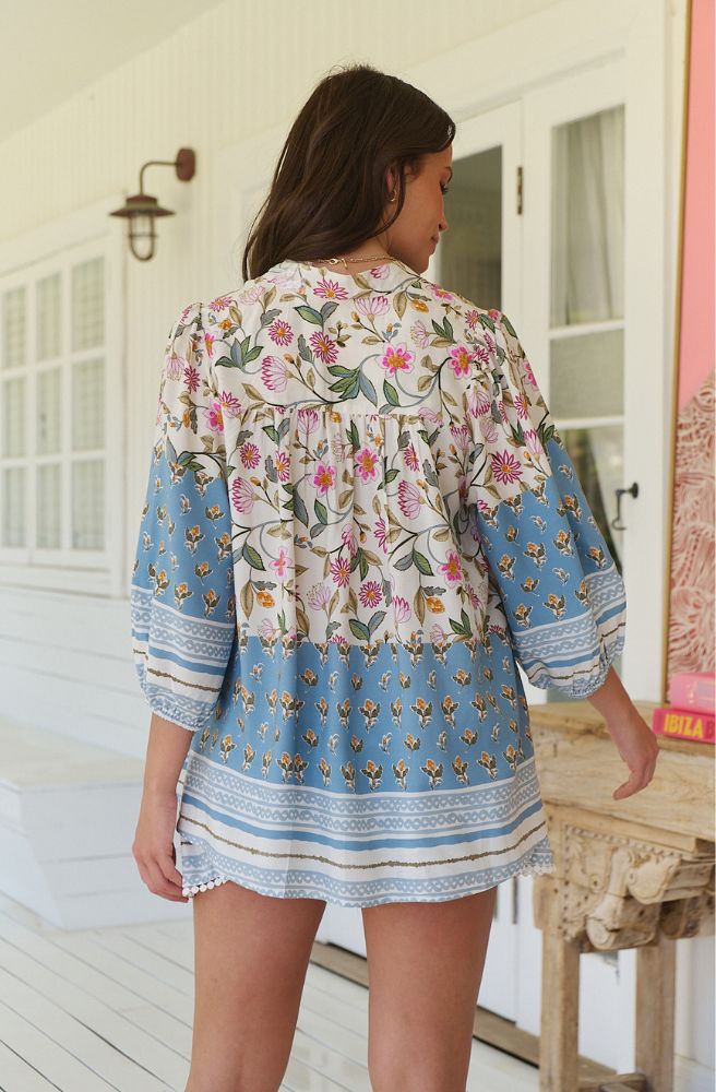 Jaase Pixie Petals Bee Blouse Back View