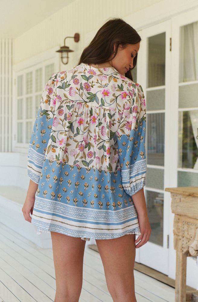 Jaase Pixie Petals Bee Blouse Back View