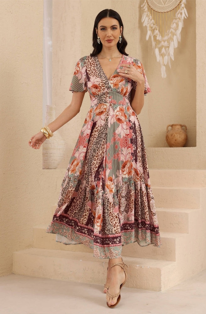 Leopard Caravan Maxi Dress