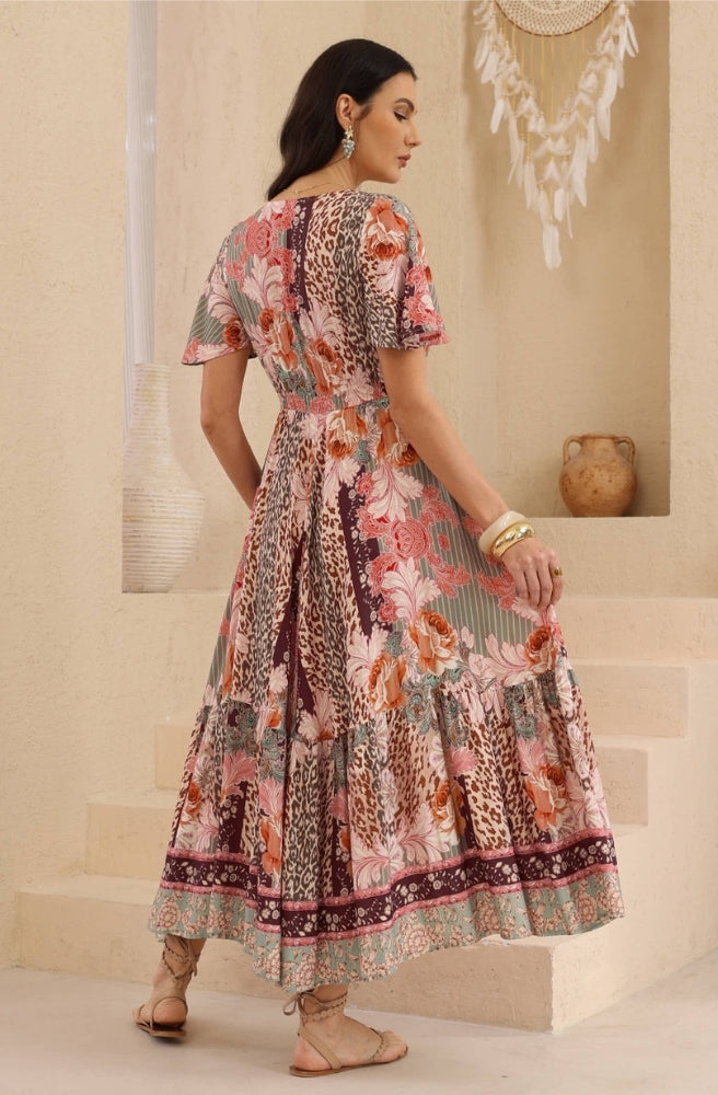 Leopard Caravan Maxi Dress