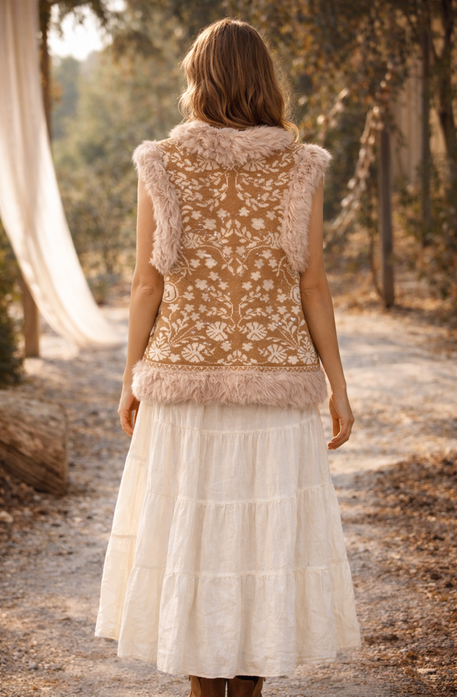 Lombard Tan Knit Vest