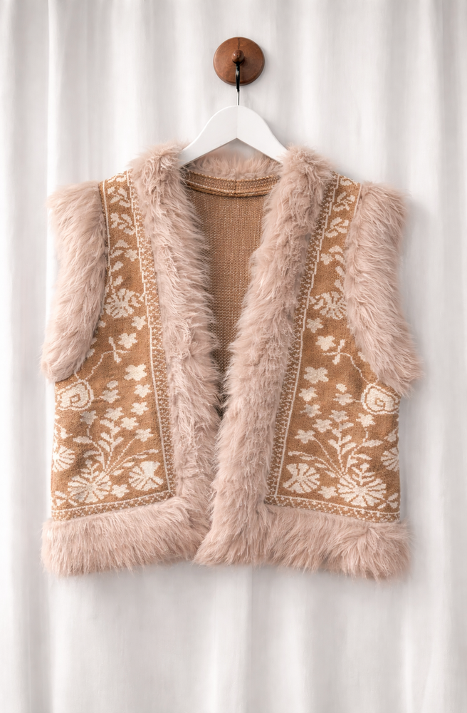 Lombard Tan Knit Vest