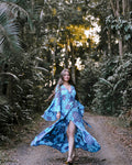 Lulu Print Saradon Maxi Dress