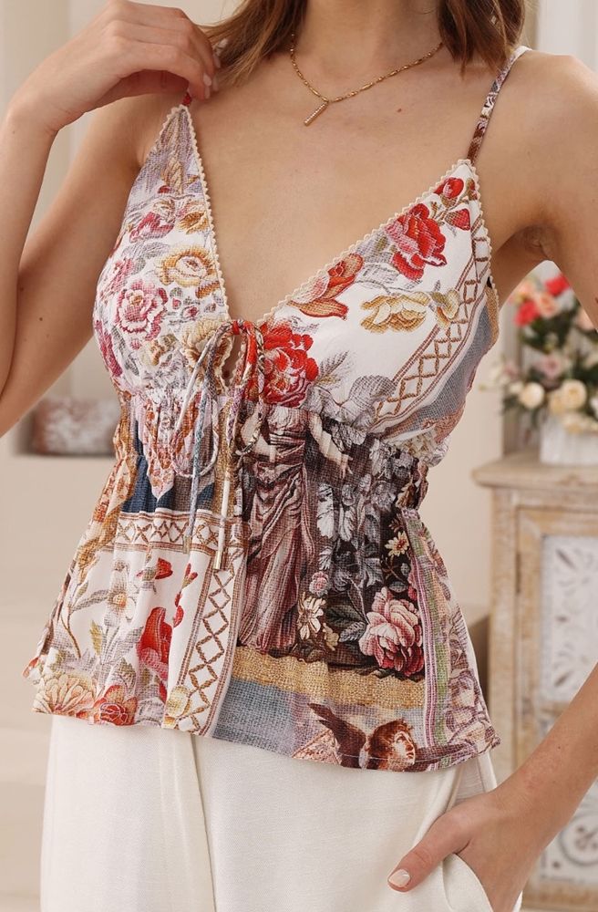 Maribel V-Neck Cami Close Up