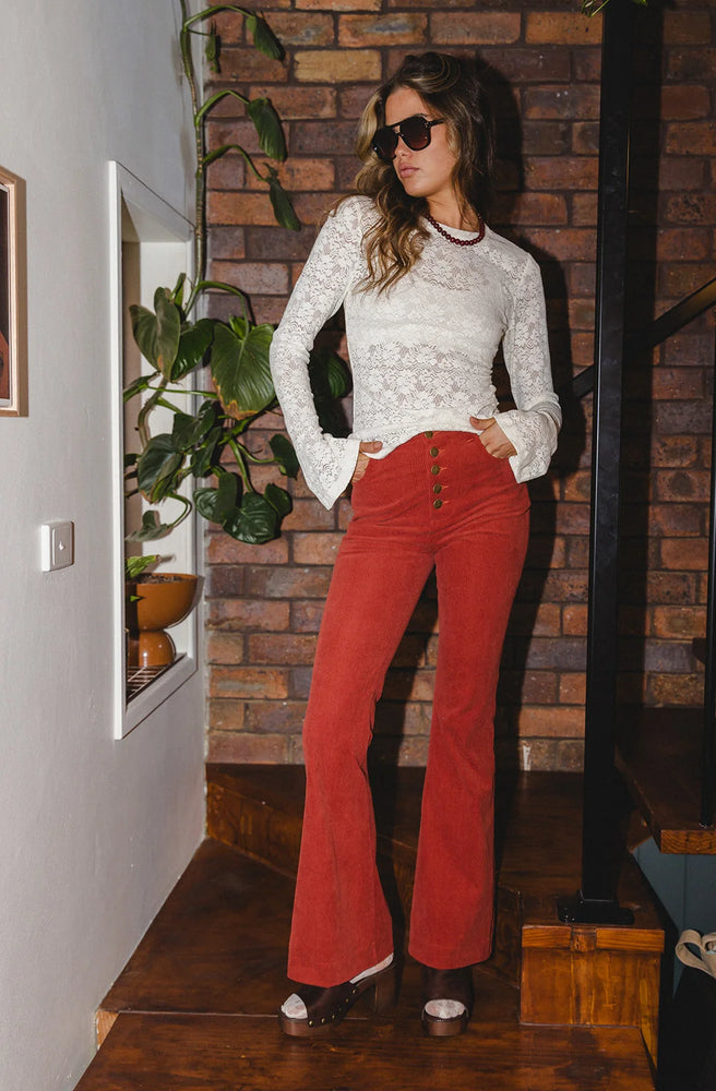 Marlo Cream Lace Layering Top