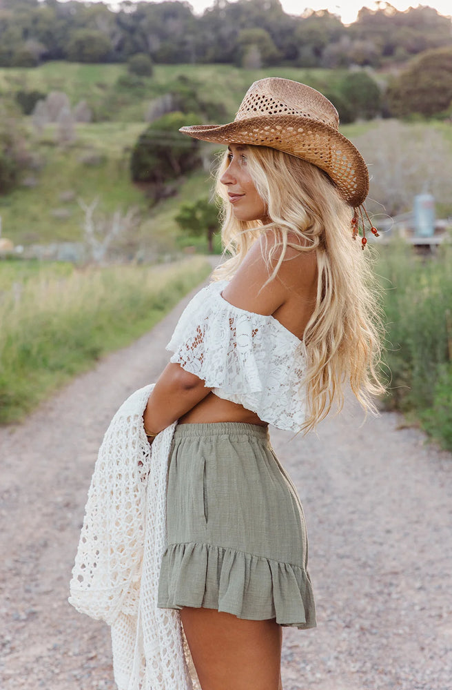 Mary Lace Crop Top