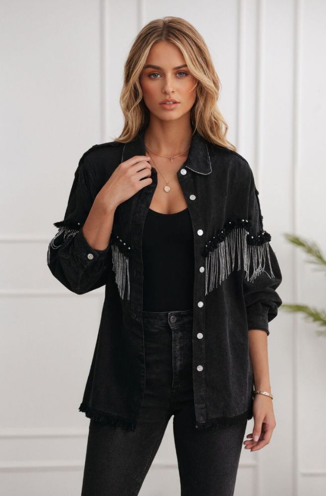 Midnight Cotton Denim Jacket