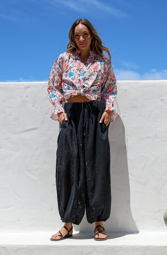Midnight Drift Barrel Pants