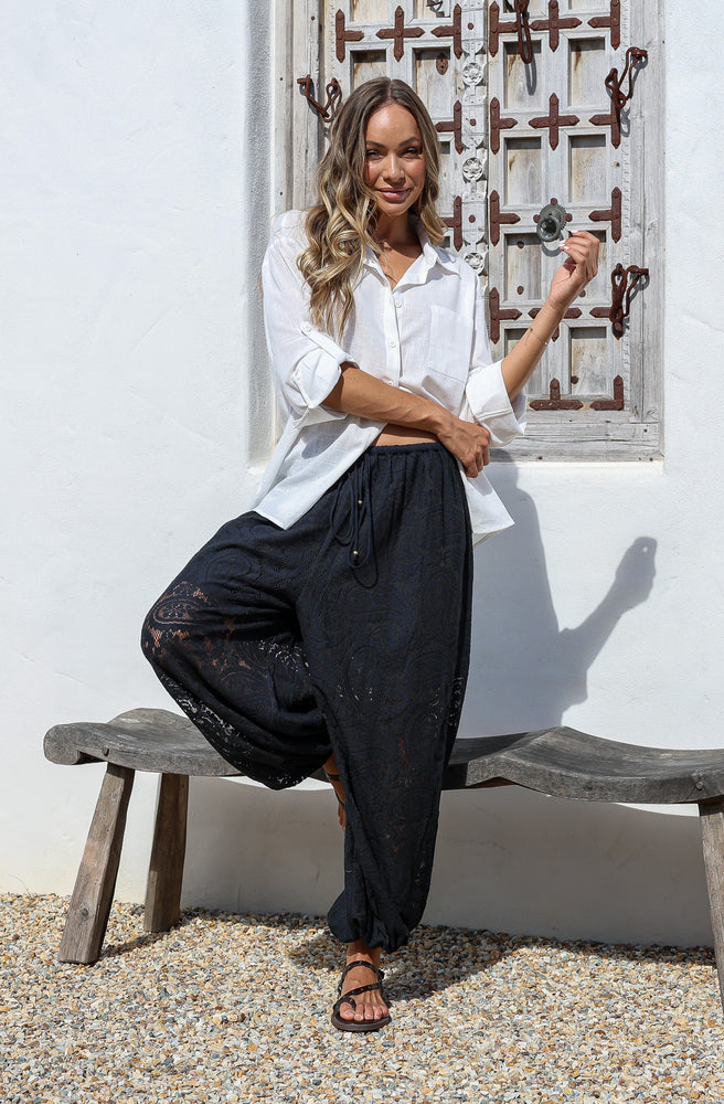 Midnight Drift Barrel Pants