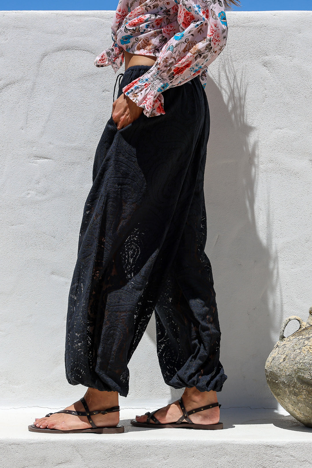 Midnight Drift Barrel Pants