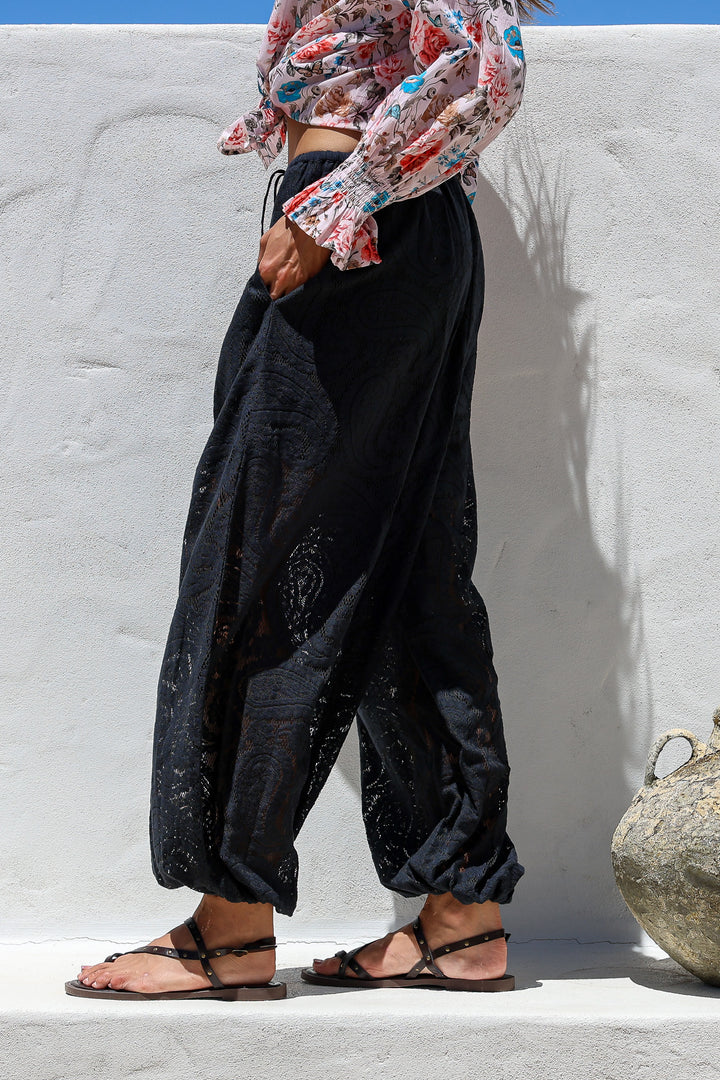 Midnight Drift Barrel Pants