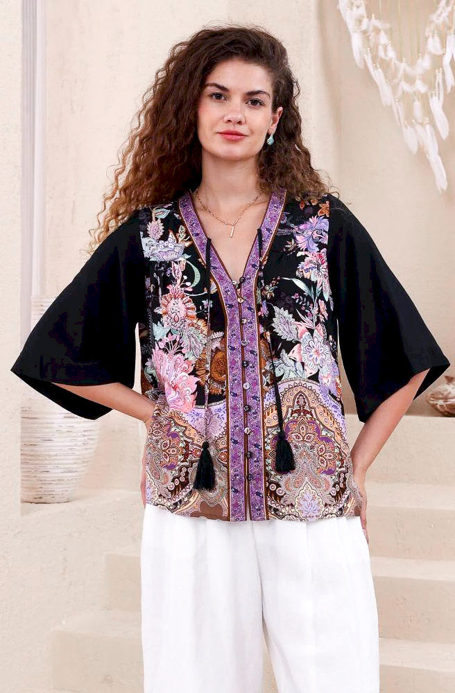 Moonlit Bloom Top