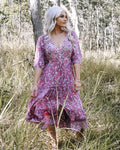 Mumbi Pink Nicki Midi Dress