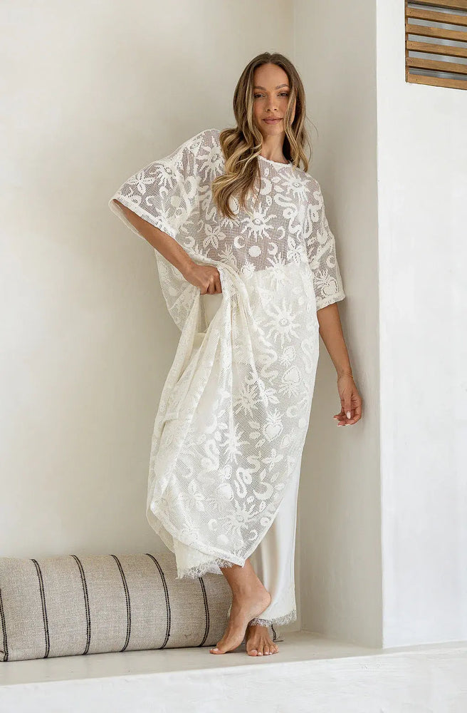 Olympus Lace Shift Dress