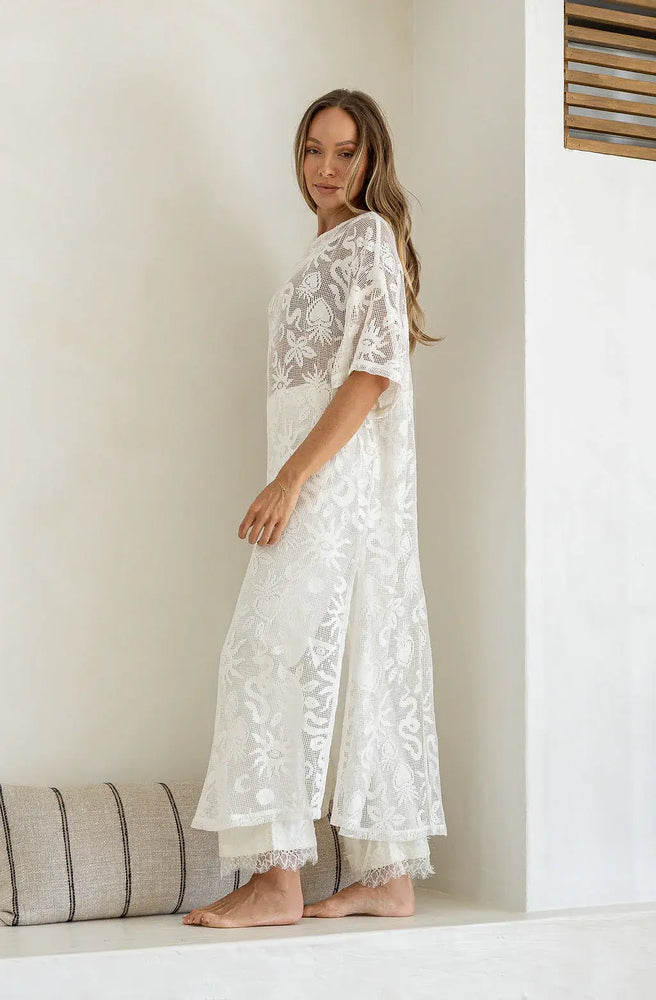 Olympus Lace Shift Dress