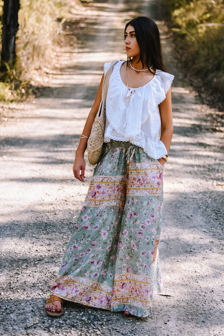 Pastel Mosaic Maxi Pants