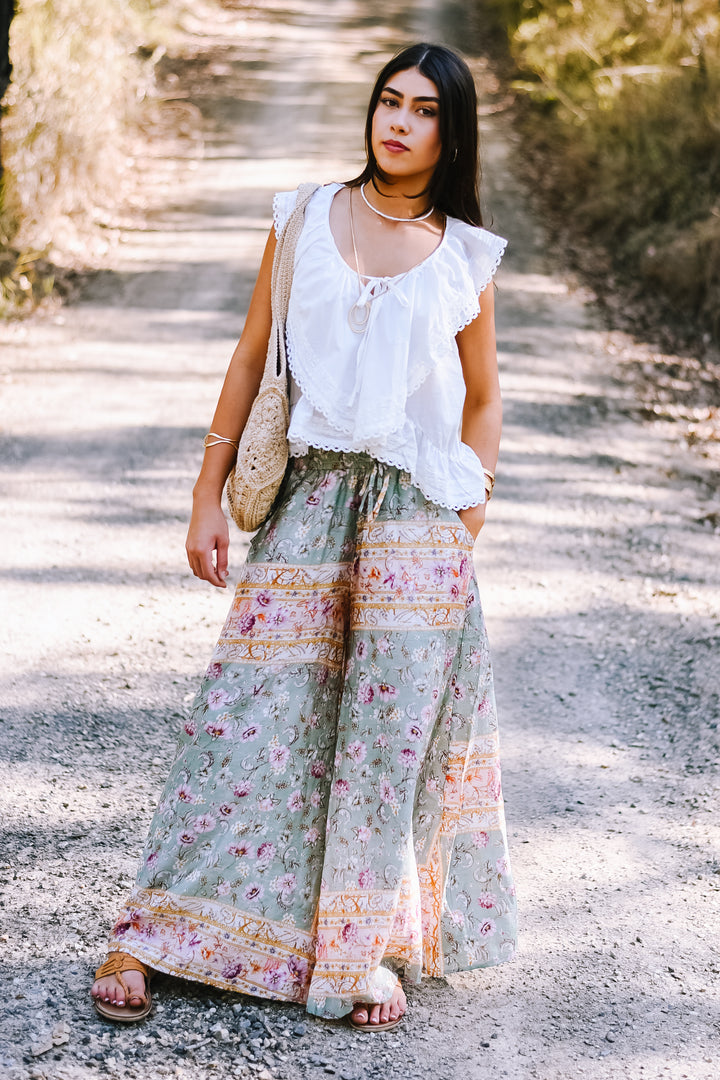 Pastel Mosaic Maxi Pants