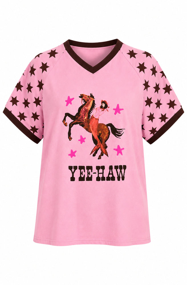 Pink Rodeo Yeehaw Tee