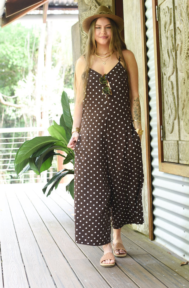 Polkadot Brown Holy Pantsuit