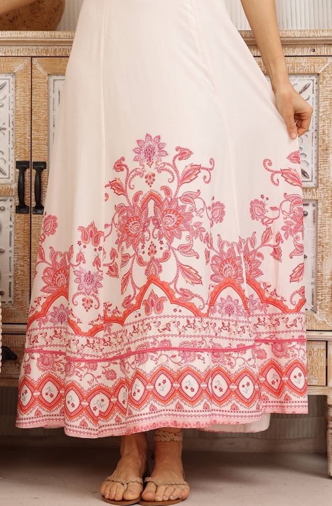 Rosevine Santorini Maxi Dress Close Up Details