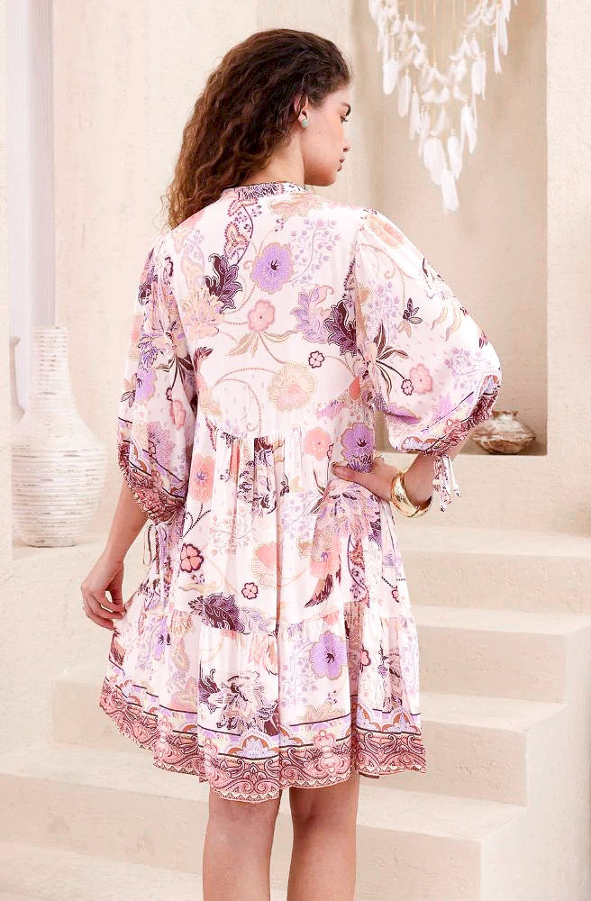 Rosewater Reverie Babydoll Dress