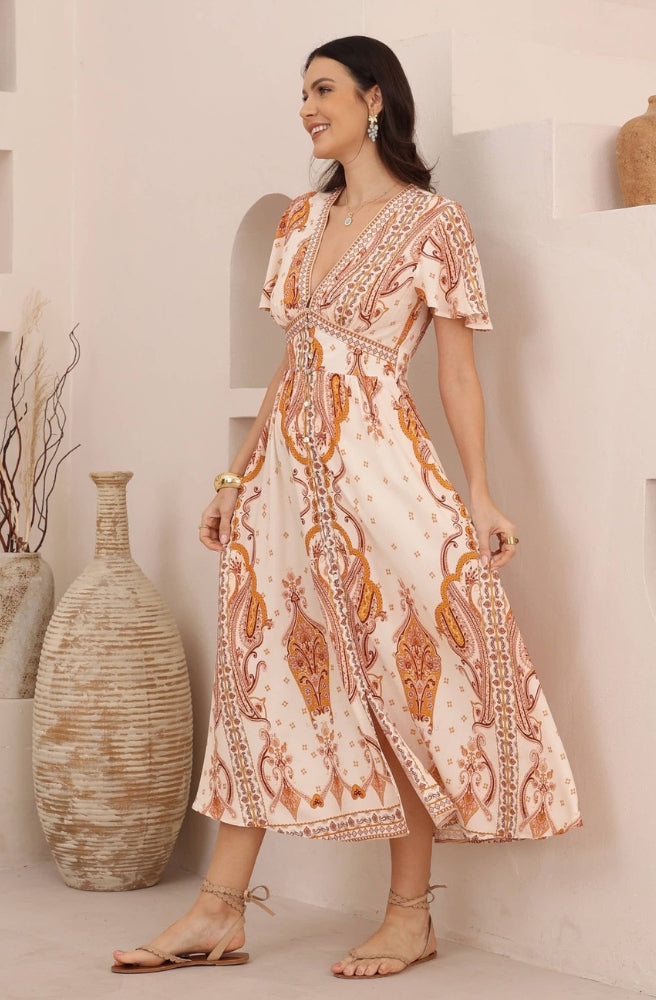 Sienna Paisley Maxi Dress