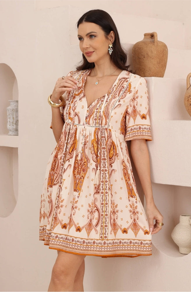 Sienna Paisley Mini Dress