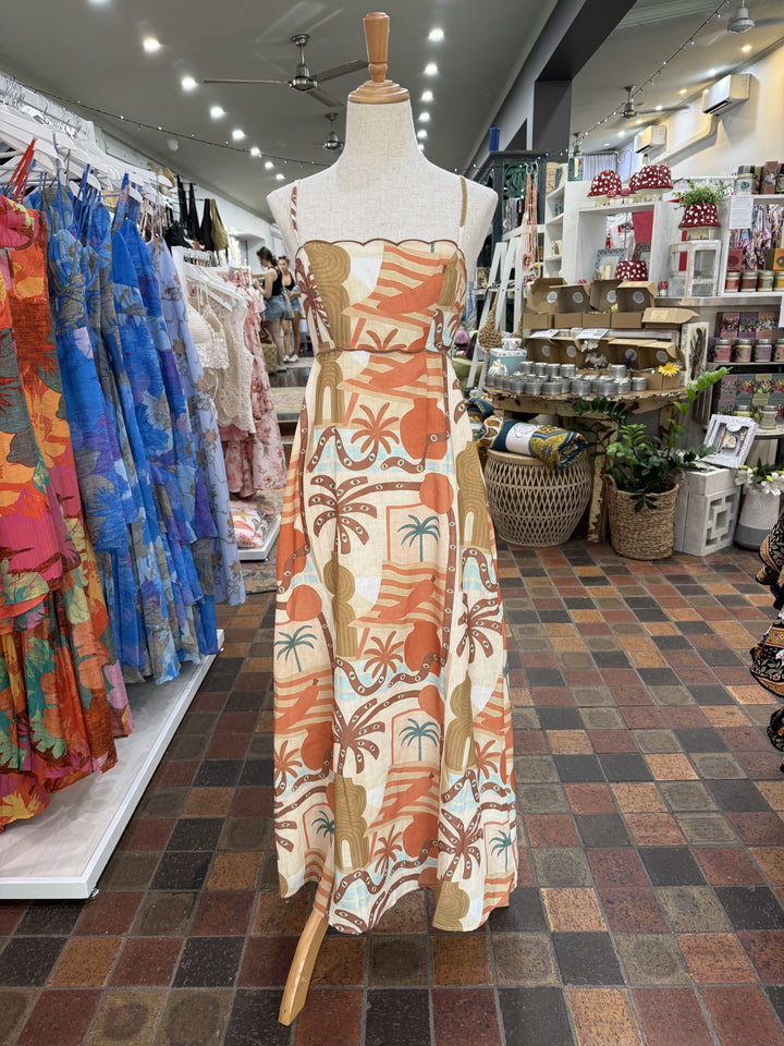 Sienna Sunset Maxi Dress in Mannequin