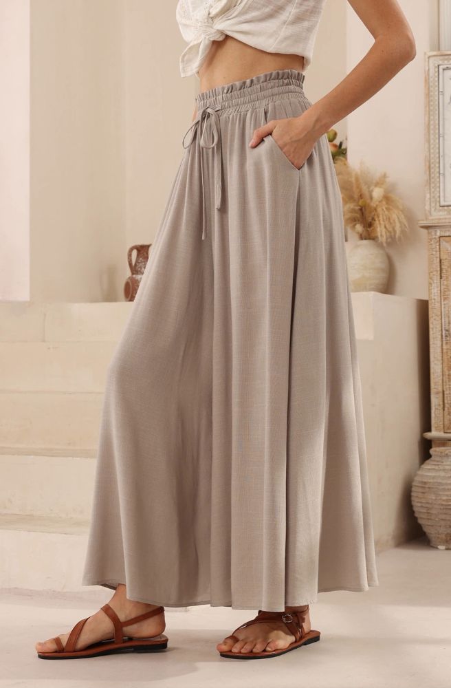 Solene Wide-Leg Pants Side View