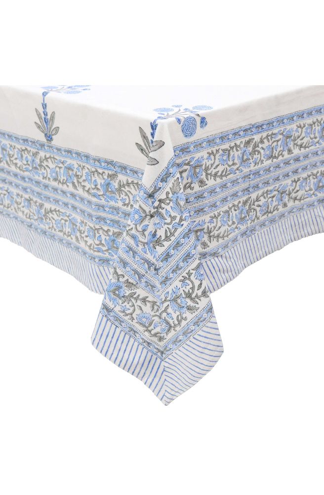 Tablecloth Block Print Hampton