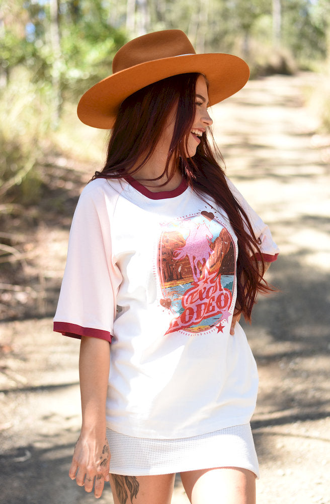 White Texas Rodeo Tee