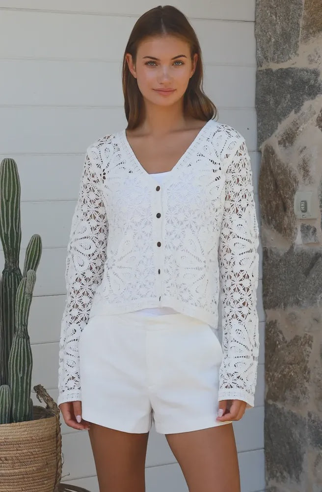 Whitehaven Crochet Cardigan