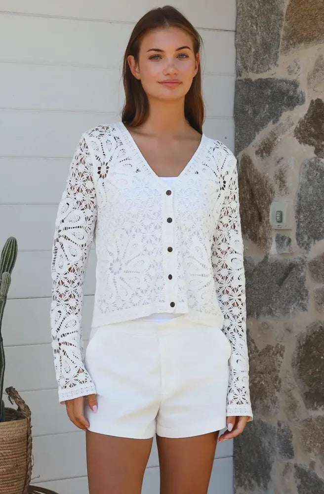 Whitehaven Crochet Cardigan