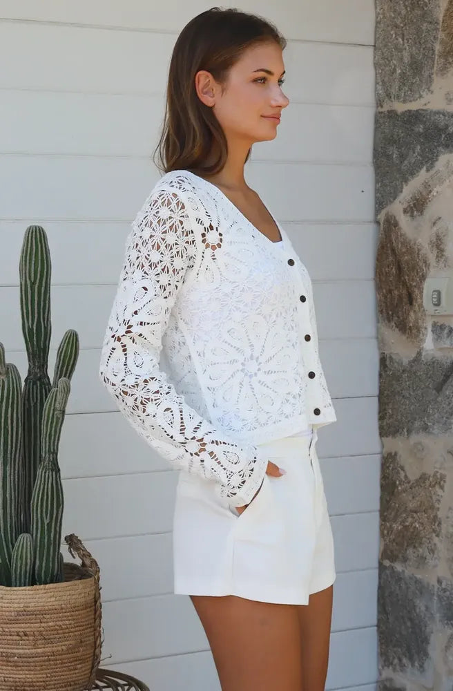 Whitehaven Crochet Cardigan