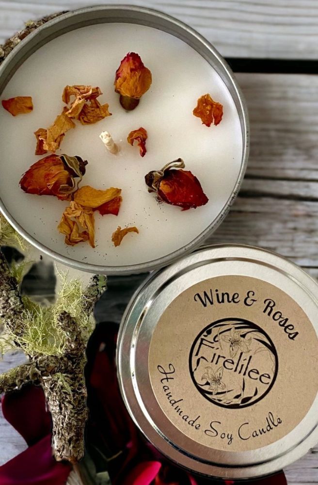 Wine and Roses Candles