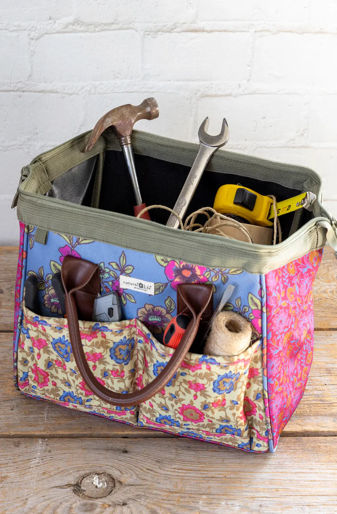 Zip Up Utility Tote Mix Print