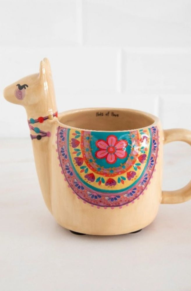 Folk Art Mug Llama