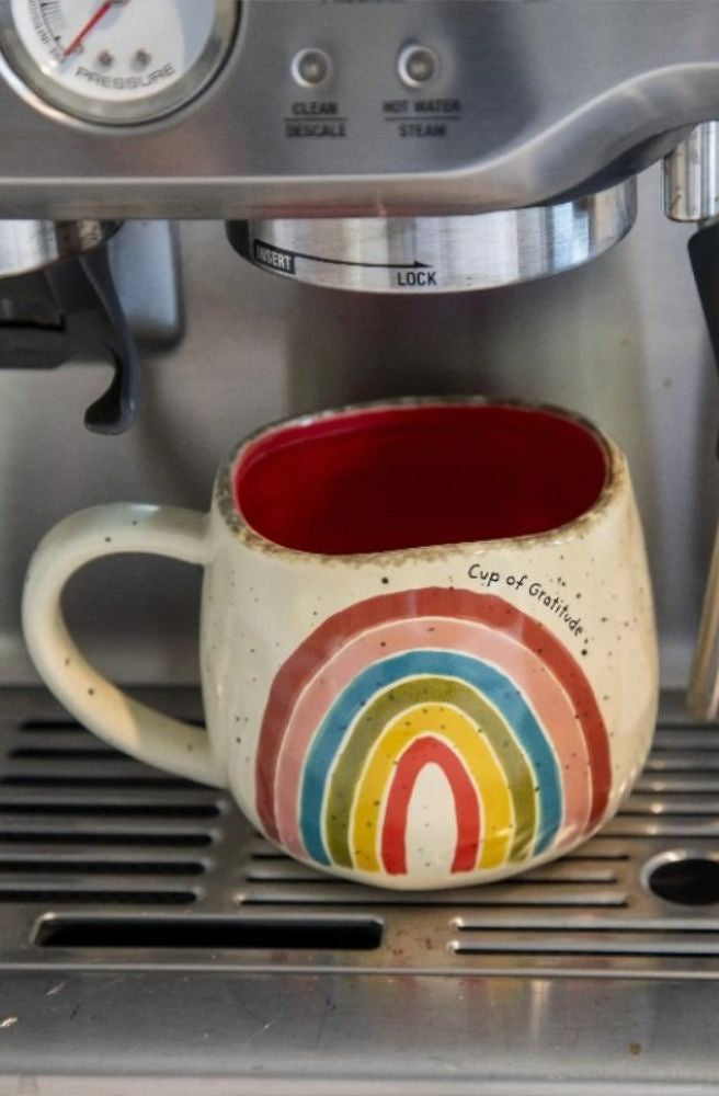 rainbow gratitude mug cup boho homewares
