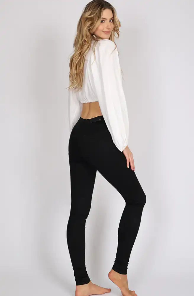 Refuge Black Colour Gelato Legs Pants