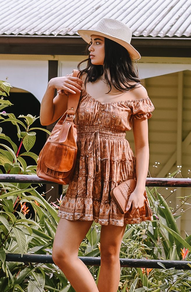Brown Bayou Maggie Dress