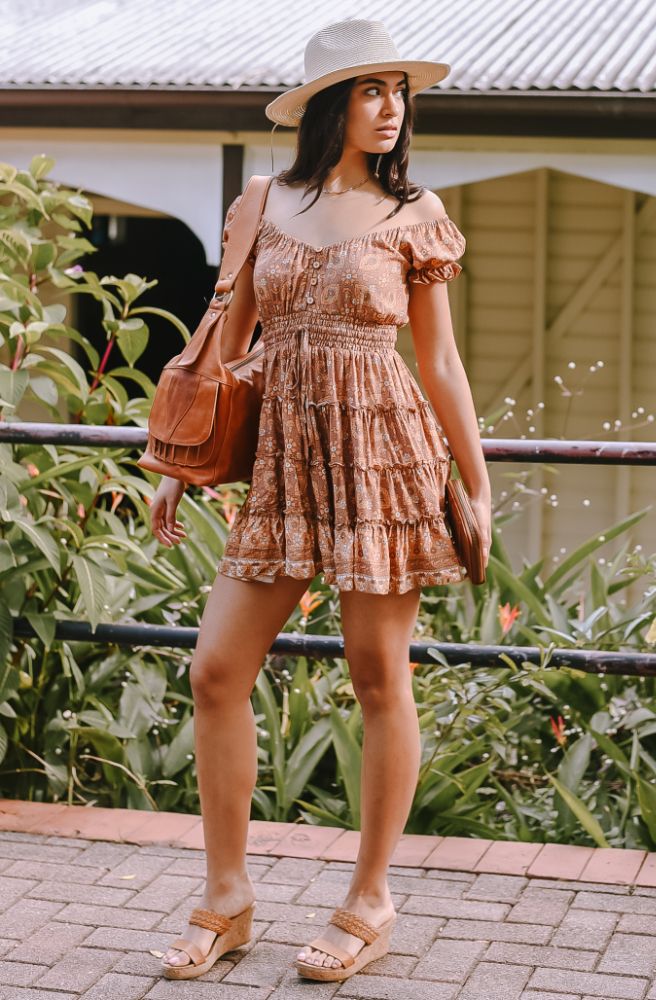 Brown Bayou Maggie Dress