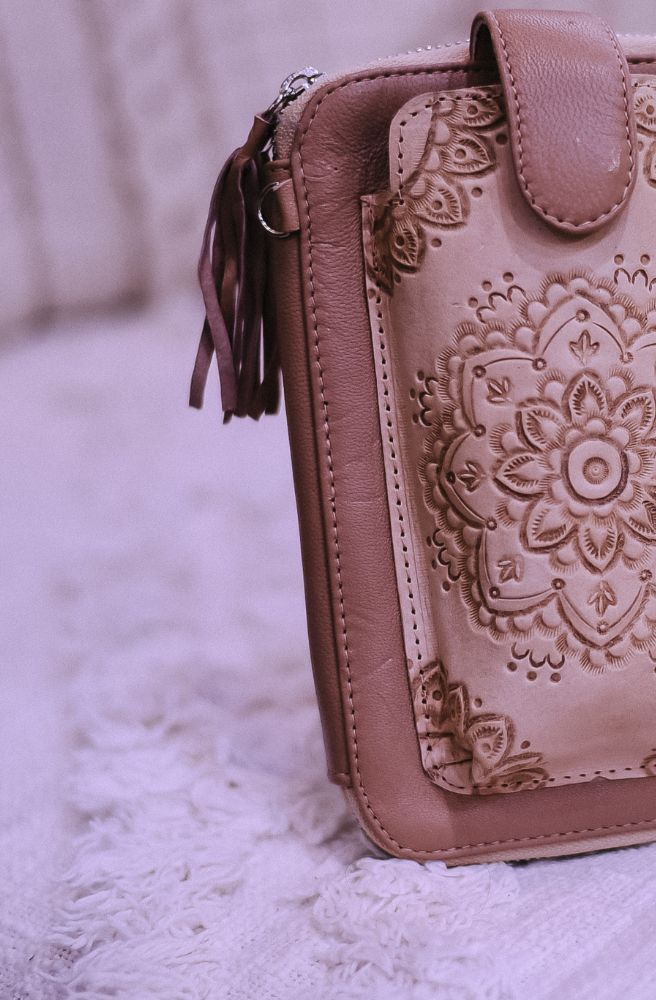 Posy Leather Phone Pouch Wallet