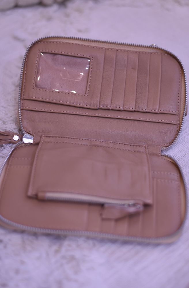 Posy Leather Phone Pouch Wallet